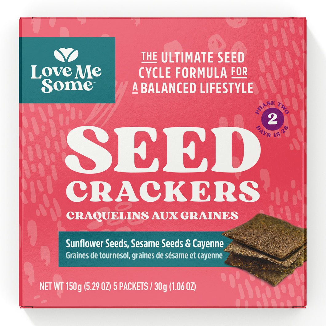 Love Me Some™ Seed Crackers - Sunflower Seeds, Sesame Seeds and Cayenne