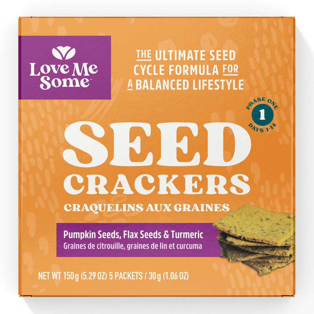 Love Me Some™ Seed Crackers - Pumpkin Seeds, Flax Seeds and Turmeric